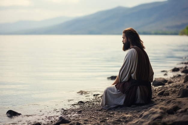 Foto gratuita representación de jesús en la religión cristiana