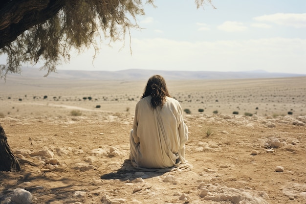 Foto gratuita representación de jesús en la religión cristiana