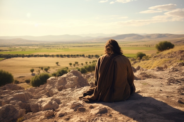 Foto gratuita representación de jesús en la religión cristiana