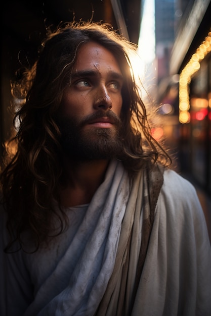 Foto gratuita representación de jesús en la religión cristiana
