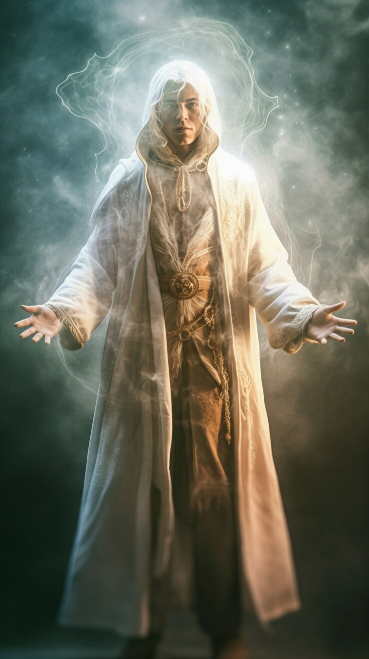 Foto gratuito representación de un mago controlando la magia.