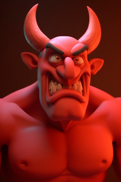 Representación del personaje del diablo