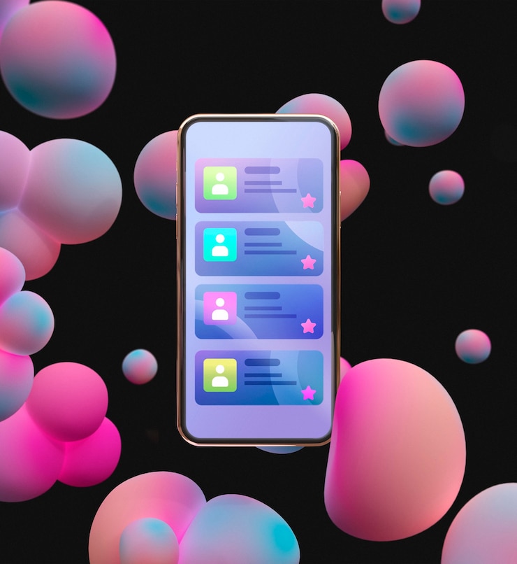 Photo Gratis representasi ui dan ux dengan smartphone