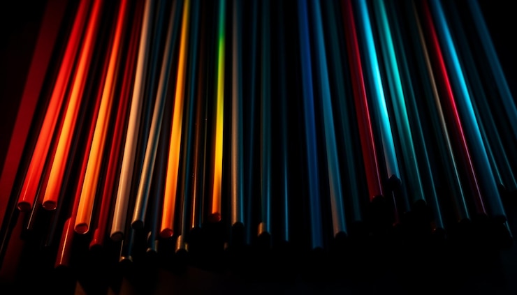 Foto gratuito resplandecientes luces de neón iluminan el vibrante club nocturno generado por ia