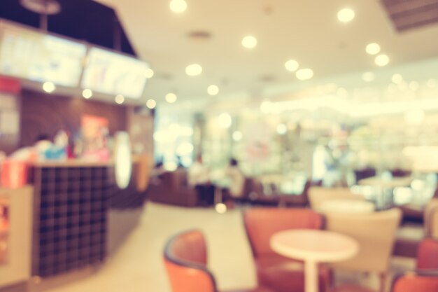 Restaurante borroso abstracto y cafetería cafetería