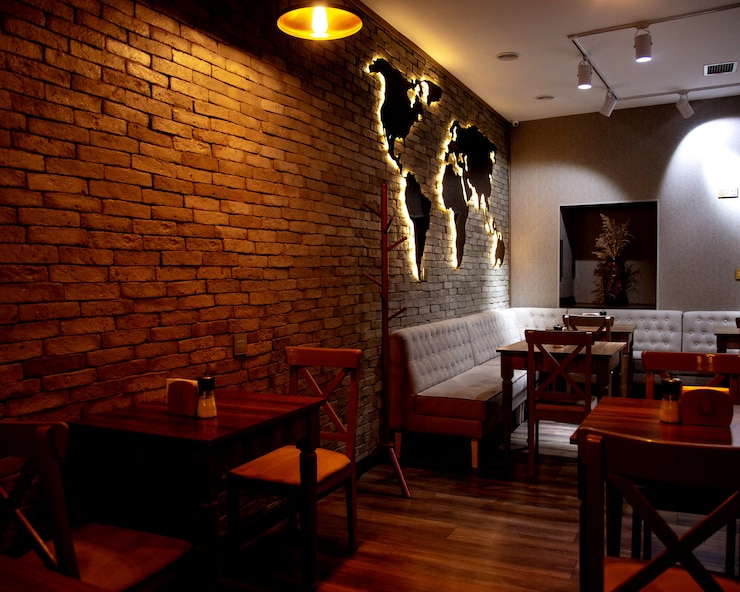 Foto gratuito restaurante espacio abierto nuevo concepto