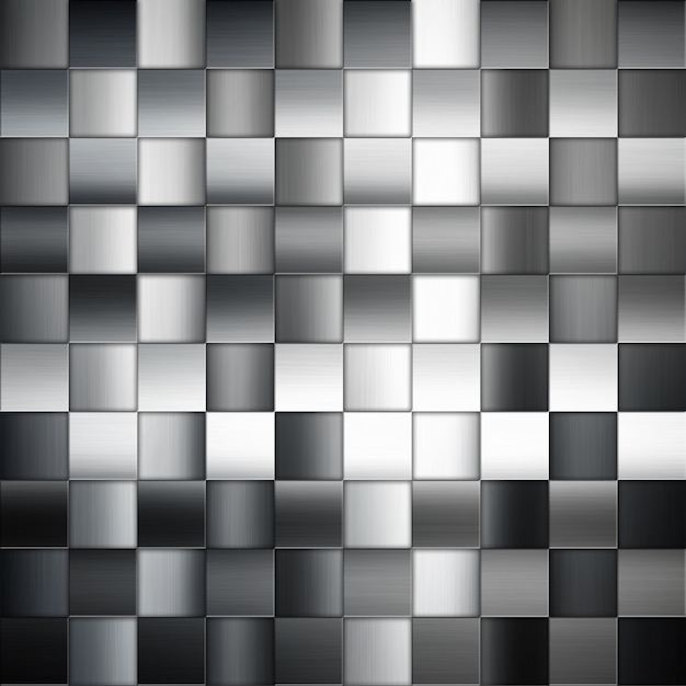 Foto gratuita resumen de fondo de metal con el patrón de cuadrados