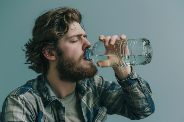 Foto gratuita retrato de un adolescente que sufre de resaca