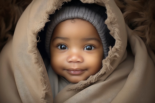 Foto gratuita retrato de adorable bebé recién nacido