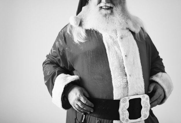Retrato de un alegre Santa Claus