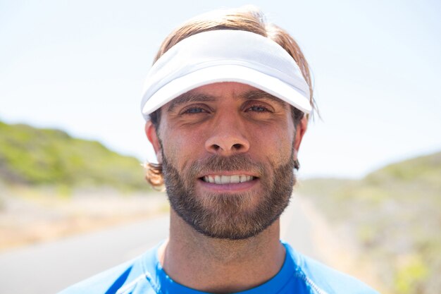 Retrato de atleta masculino