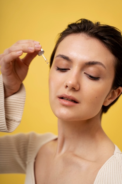 Retrato de belleza de adulto joven