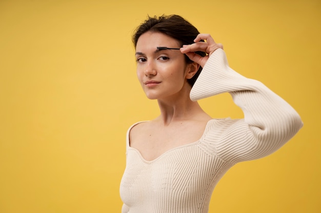 Retrato de belleza de adulto joven