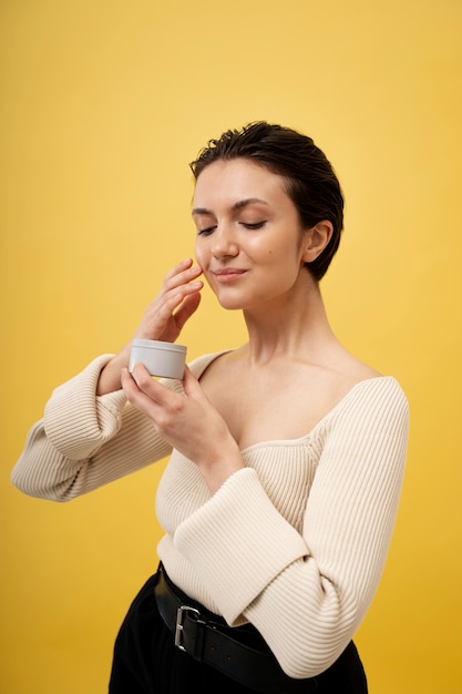 Retrato de belleza de adulto joven