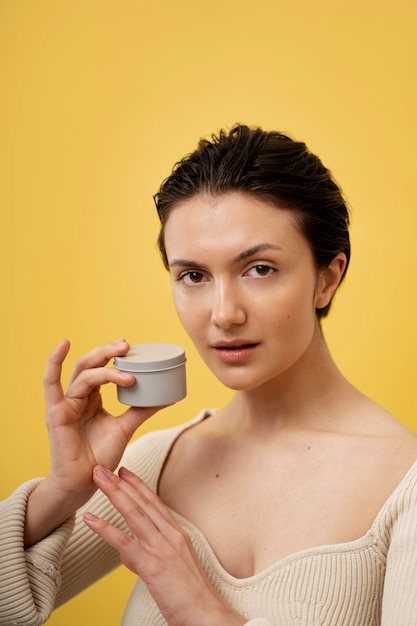 Retrato de belleza de adulto joven