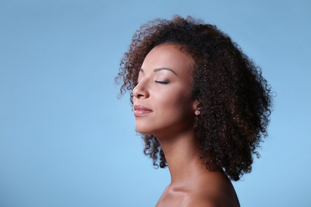 Retrato de belleza, maquillaje