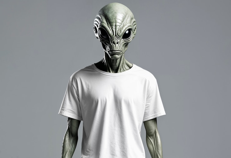 Foto gratuito retrato de criatura del espacio exterior con características de fantasía