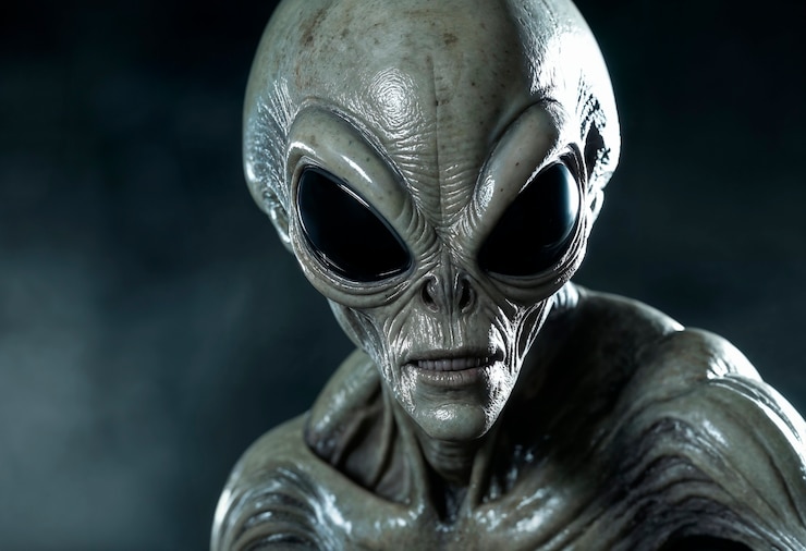 Foto gratuito retrato de una criatura extraterrestre o alienígena