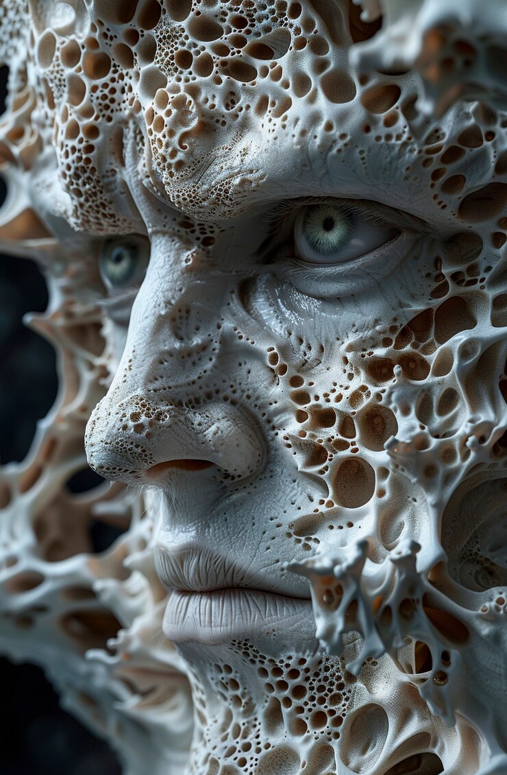 Foto gratuito retrato de una criatura masculina de fantasía del mar