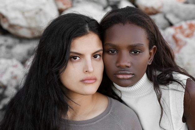 Foto gratuita retrato de la diversidad de los latinos