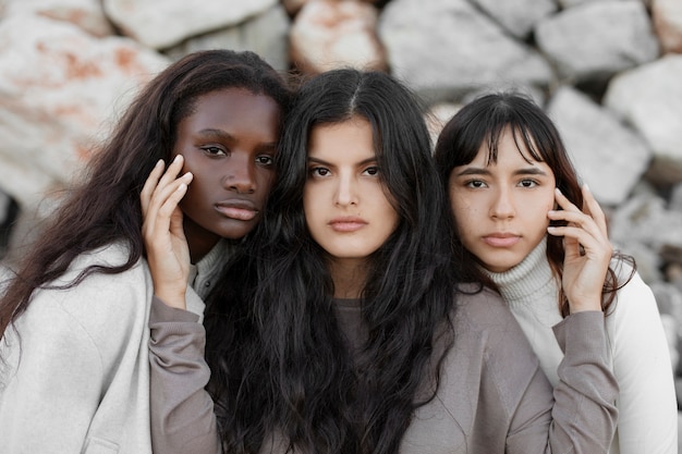 Foto gratuita retrato de la diversidad de los latinos