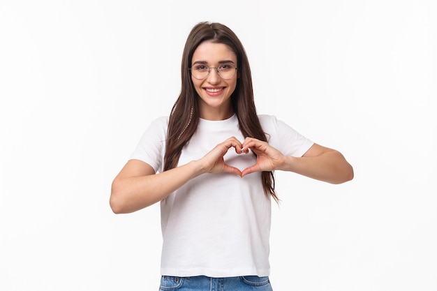 retrato, expresivo, mujer joven