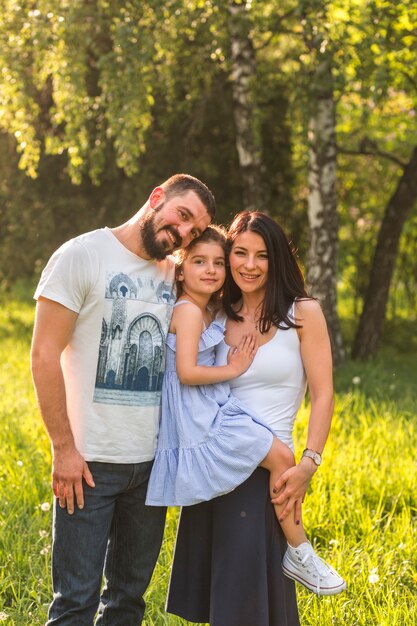 Retrato de una familia feliz