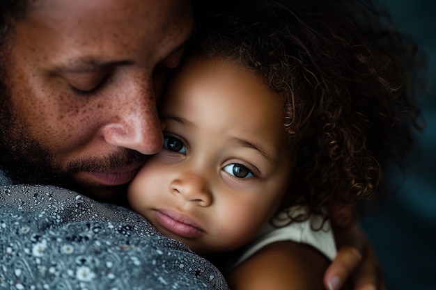 Foto gratuita retrato de una familia no tradicional con un padre soltero