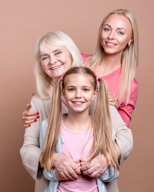 Retrato de generación de mujeres hermosas