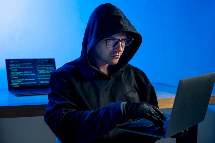 Foto gratuito retrato de hacker