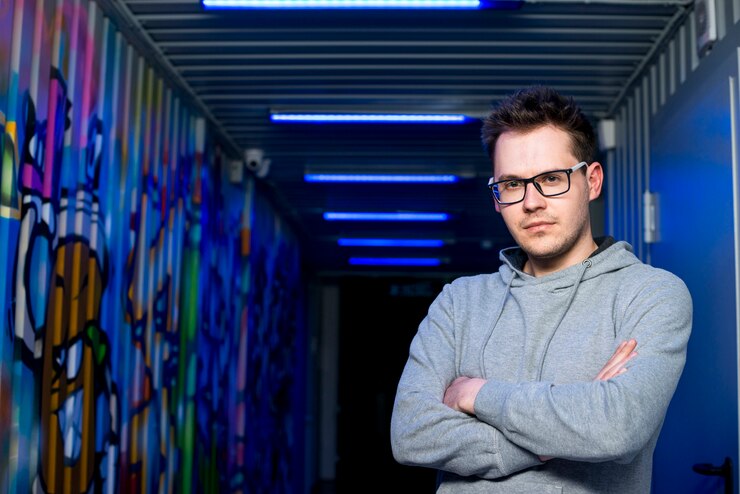 Foto gratuito el retrato del hacker