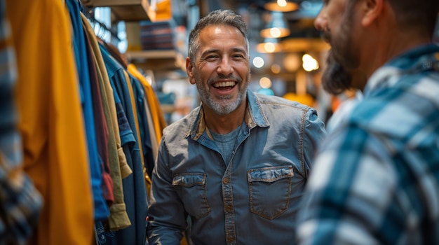 Retrato de un hombre comprando y comprando bienes de consumo
