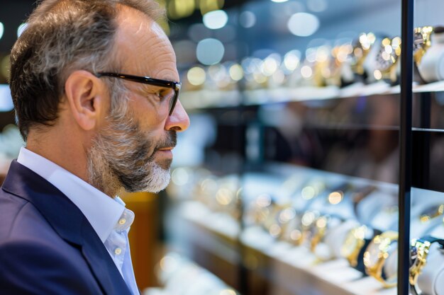 Retrato de un hombre comprando y comprando bienes de consumo