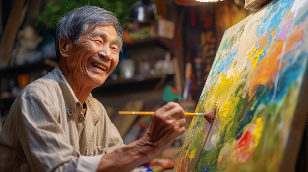 Foto gratuita retrato de un hombre ejerciendo su profesión para celebrar el día internacional del trabajo