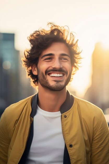 Retrato de un hombre guapo