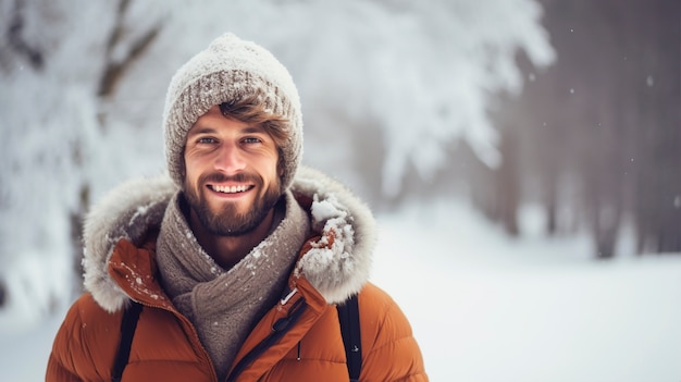 Retrato de un hombre guapo