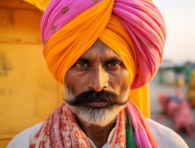 Foto gratuita retrato del hombre indio