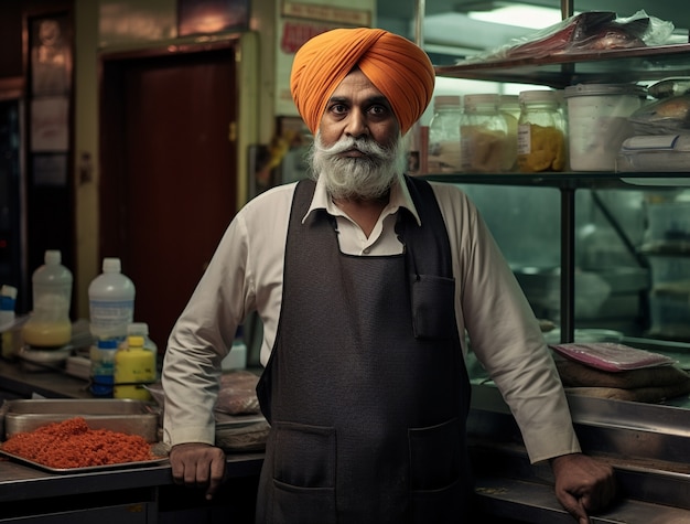 Foto gratuita retrato del hombre indio