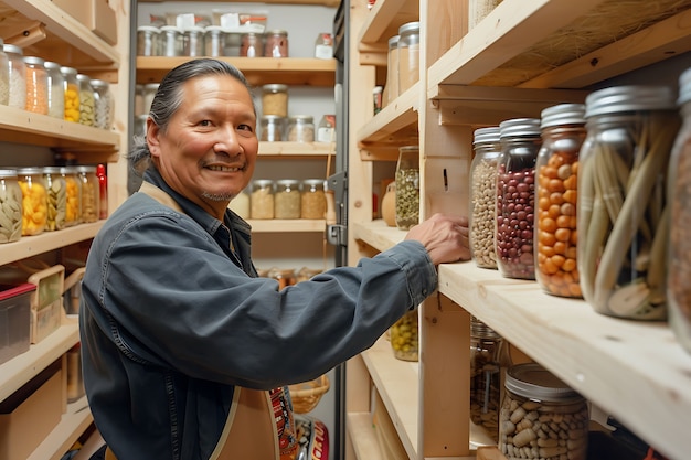 Foto gratuita retrato de un hombre moderno limpiando y haciendo tareas domésticas