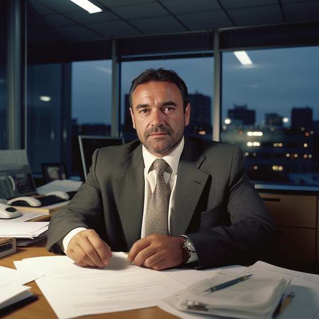 Retrato de hombre de negocios elegante y profesional