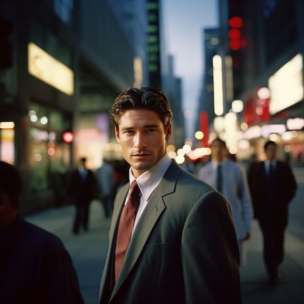 Retrato de hombre de negocios profesional y elegante