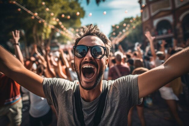 Retrato de hombre sonriente