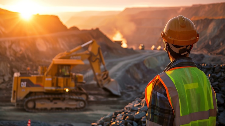 Foto gratuito retrato de los ingenieros durante las horas de trabajo en el sitio de trabajo