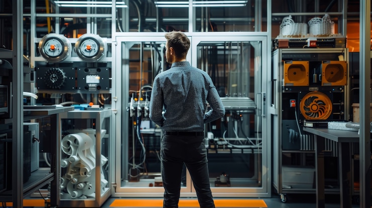Foto gratuito retrato de los ingenieros durante las horas de trabajo en el sitio de trabajo