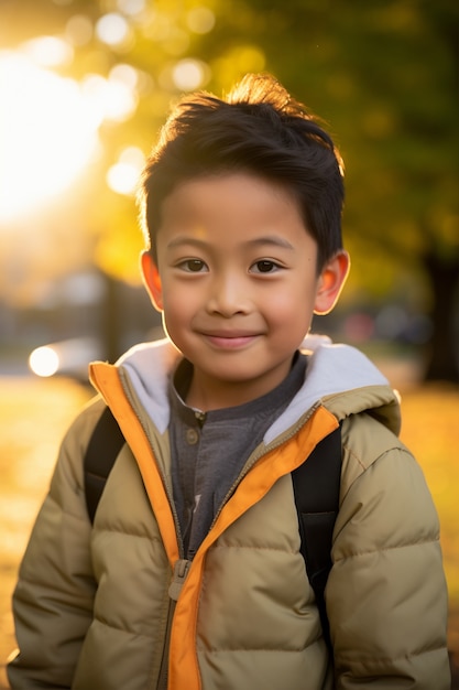 Foto gratuita retrato de joven asiático