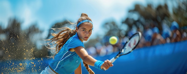 Foto gratuita retrato de un joven jugando al tenis profesional