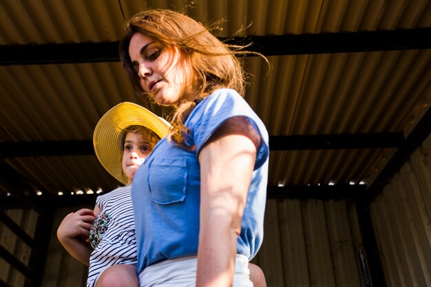 Retrato de madre con su hija