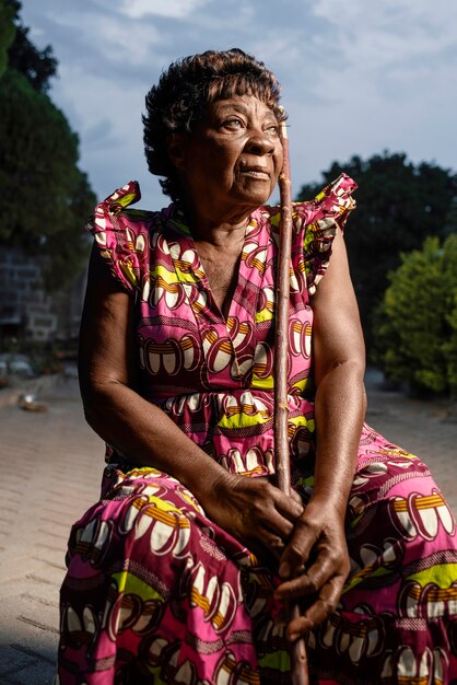 Retrato de mujer africana