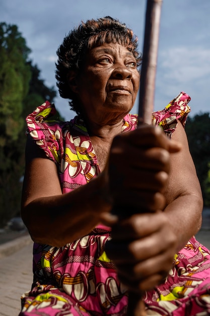 Retrato de mujer africana