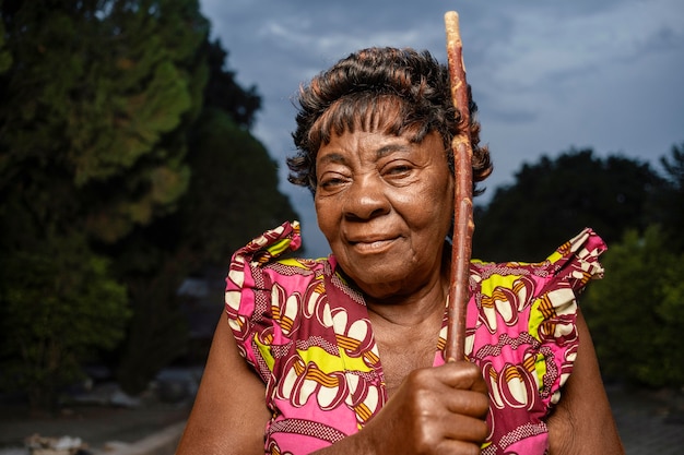 Retrato de mujer africana